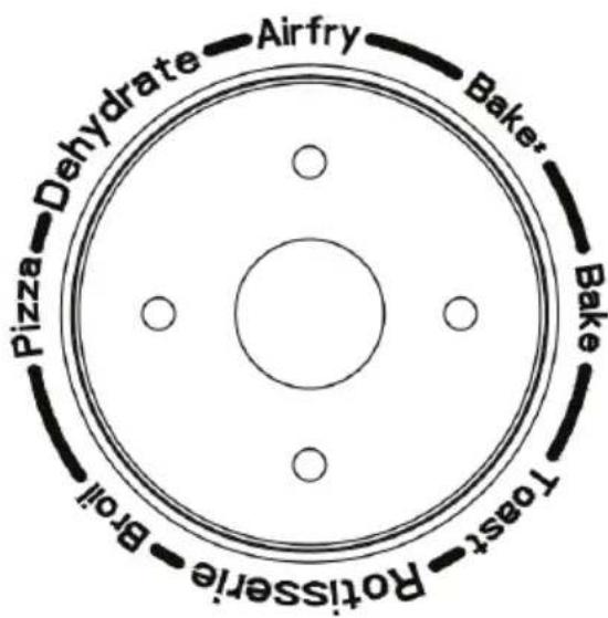 Dehydrate Airfry Bake+ Pizza Bake Toast Rotisserie Broll