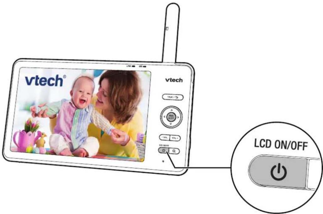 vtech® vtech VCLK / 5 VTL VTL LED ON/OFF LCD ON/OFF