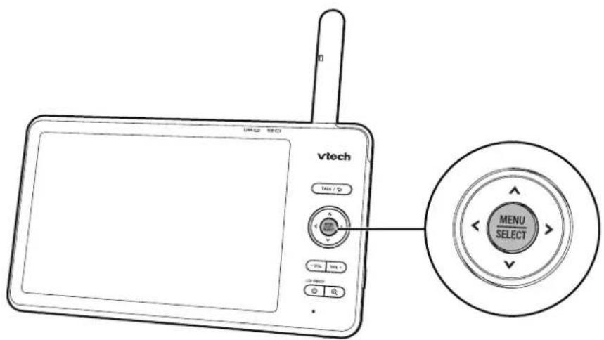 vtech VTE / 50 MENU SELECT