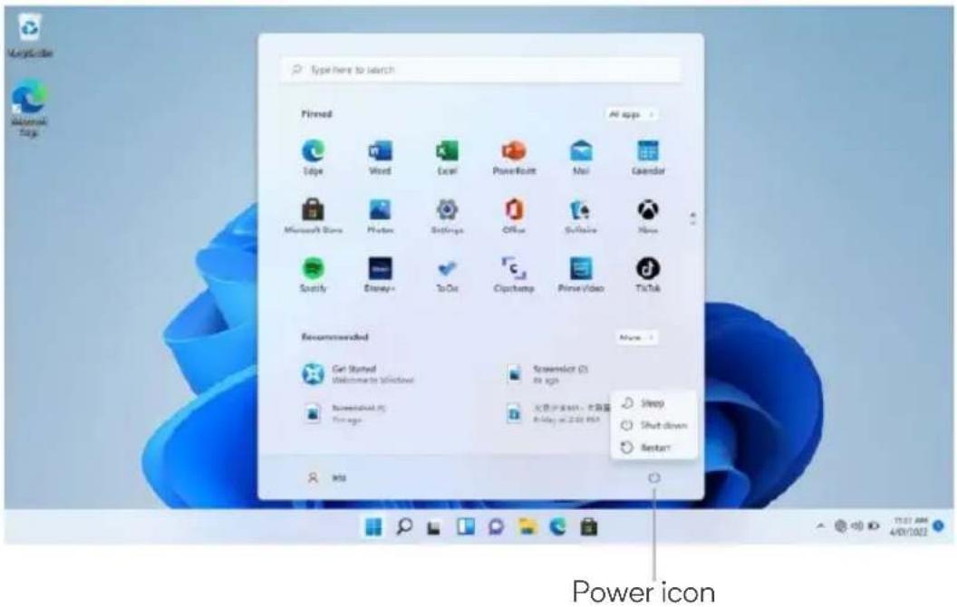 type here to search Pinned All apps Edge Vitad Excel PowerIcon Mail Calendar Microsoft Teams Flash Settings Office Software Hbox Sontify Disney+ ToGo Cliphemp Prime Video TiTok Recommended Get Started Welcome to Windows GreenIcon (3) 80 ags 无机守护我的电脑 80 days at 2:30 PM Sleep Shift-down Restart Power icon