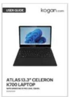 USER GUIDE kogan.com ATLAS 13.3" CELERON K700 LAPTOP