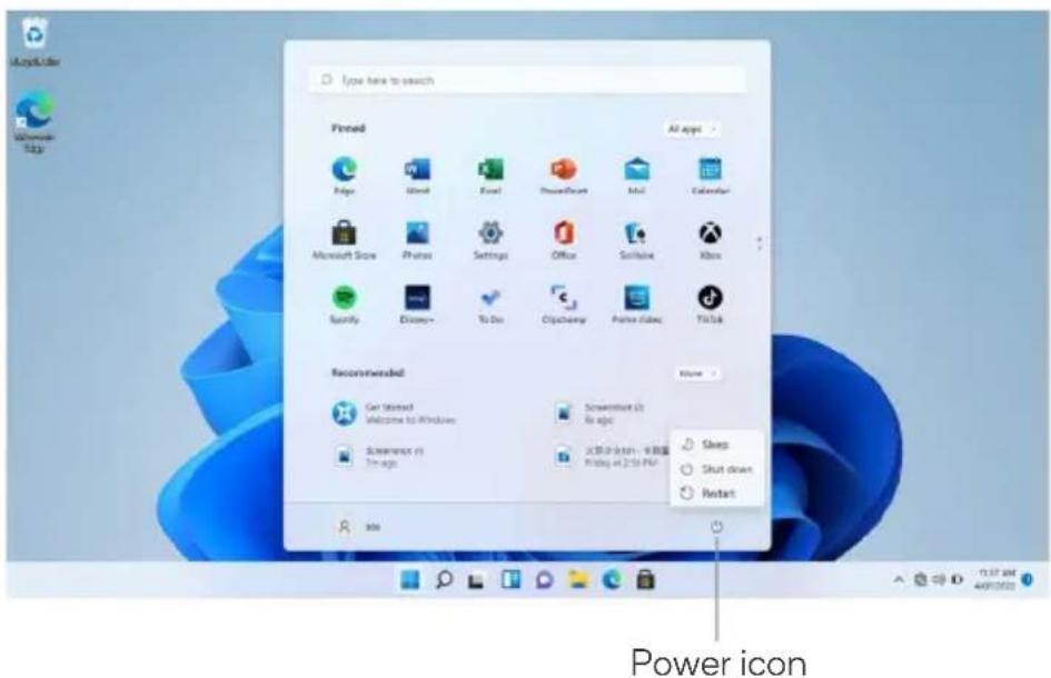 AmpMaker Windows Tigr Type here to search Fired AI apps Helps Iland Final Microsoft Teams Settings Office Searchbox Spotify Disney+ To Do ClipChange Power games YouTube Recommended Go United Welcome to Windows Screenset 01 To apps Screenset 02 To apps 文具助手 - 未泄露 Photos at 2:30 PM Sleep Shut down Restart Power icon