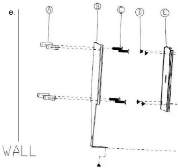 e. WALL A B C D E