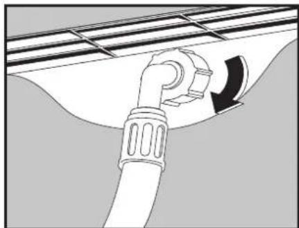 Seiki SC-1000AU10FLIN - CONNECTING THE WATER INLET HOSE - 1