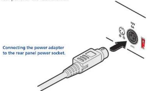 Adder ADDERView RDX 1000 - To connect the power adapter - 1