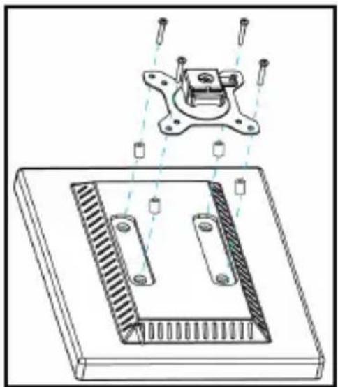 StarTech.com ARMBARDUO - Attaching the Monitors - Recessed Installation - 1