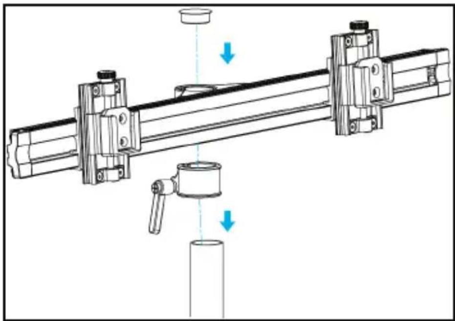 StarTech.com ARMBARDUO - Attaching the Crossbar - 1