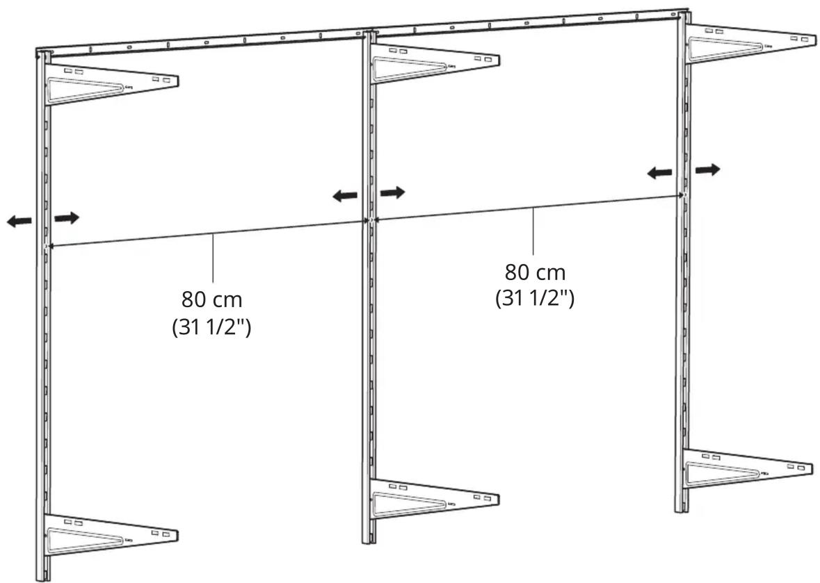 80 cm (31 1/2") 80 cm (31 1/2")
