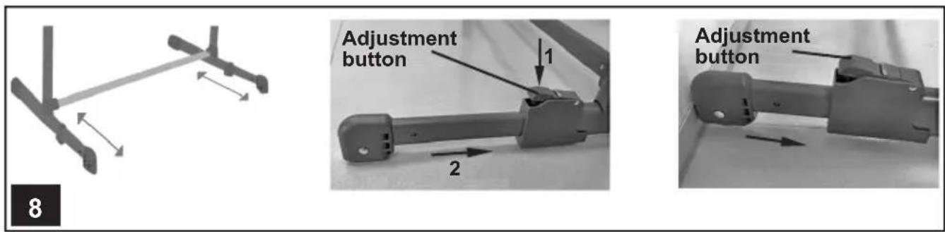 Adjustment button 1 2 Adjustment button 8