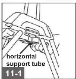horizontal support tube 11-1