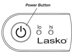 Power Button lo hi Lasko®
