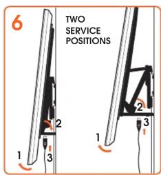 6 TWO SERVICE POSITIONS 1 2 3 1