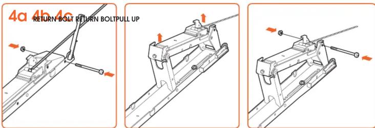 4a 4b 4c RETURN BOLT RETURN BOLTPULL UP