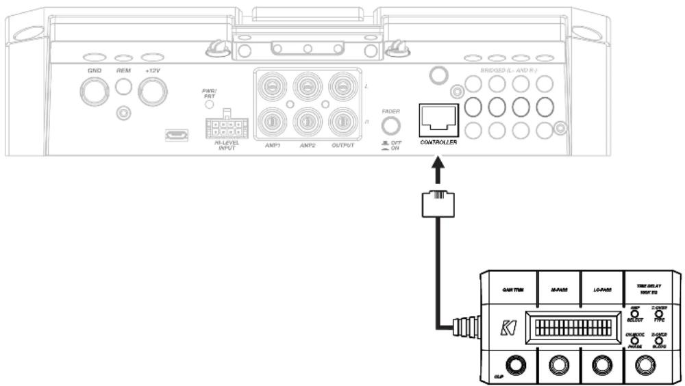 GND REM +12V PWM/ RET MI-LEVEL INPUT AMP1 AMP2 OUTPUT RIDER ONT ON BRIDED (L- AND R/) CONTROLLER CAN'TEM MI-PASS LO-PASS TIME DELAY HOT TO C-COMP RESET PPC ON/OCC RESET ON/OCC CLIP