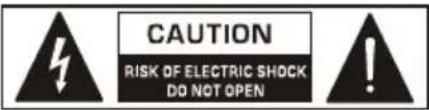 CAUTION RISK OF ELECTRIC SHOCK DO NOT OPEN