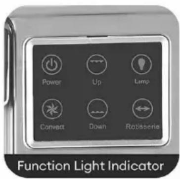 Power Up Lamp Convdot Down Rotisserie Function Light Indicator
