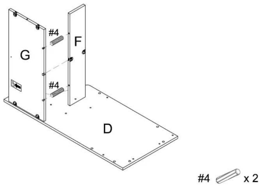 #4 G F #4 D #4 x 2