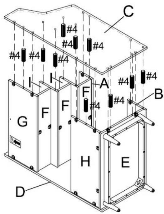 C #4 #4 #4 #4 #4 I I A #4 #4 F F G H E D