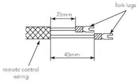 25mm 45mm fork lugs remote control wiring