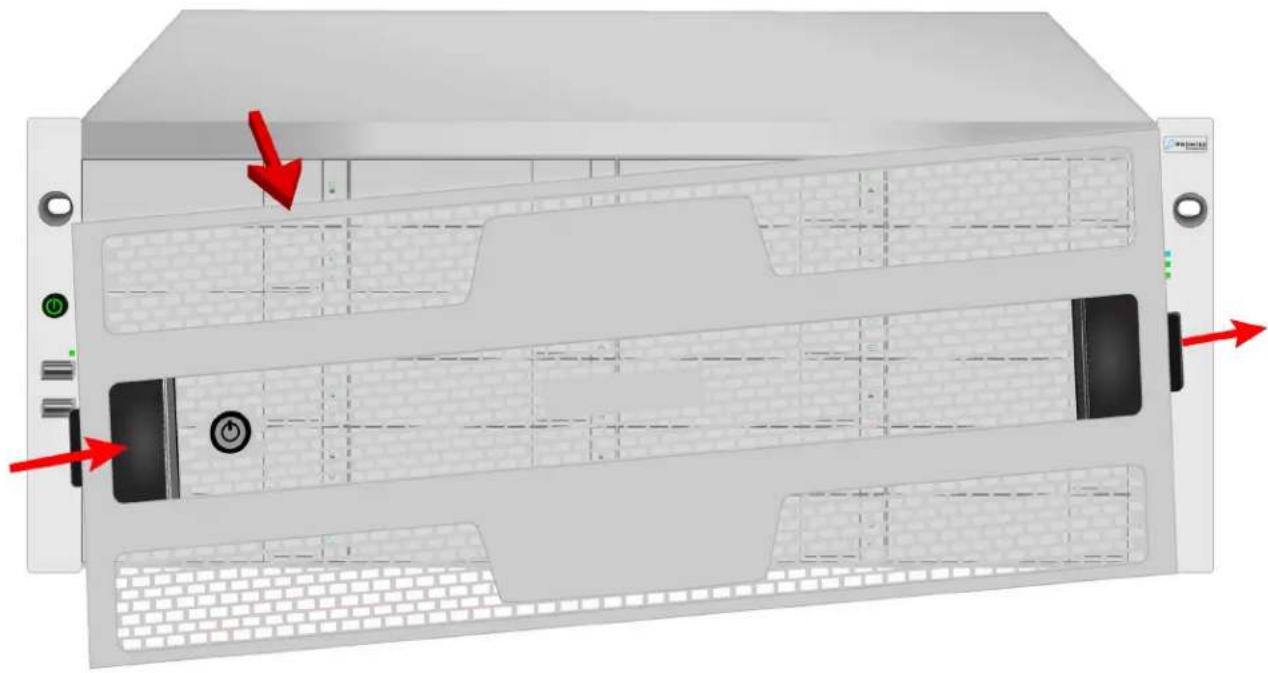 Promise Technology VESS A7600 - INSTALLING OR REMOVING THE SECURITY COVER - 1