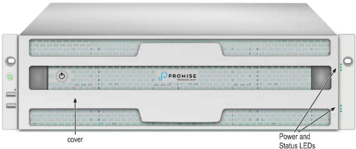 PROMISE TECHNOLOGY cover Power and Status LEDs