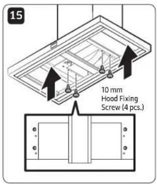 15 10 mm Hood Fixing Screw (4 pcs.)
