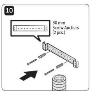 10 30 mm Screw Anchors (2 pcs.)