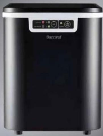 Black Boccarat air fryer with control panel and indicator lights (no visible text or symbols on device body)