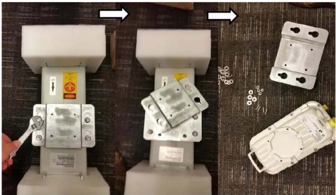 Cambium Networks PMP 450b - Assembling the PMP 450i AP 5 GHz sector antenna and attaching to the radio - 3