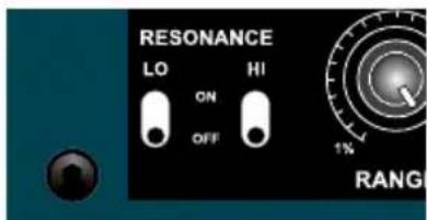 RESONANCE LO ON HI OFF RANG