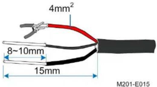 4mm² 8~10mm 15mm M201-E015