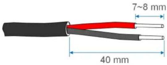 7~8 mm 40 mm