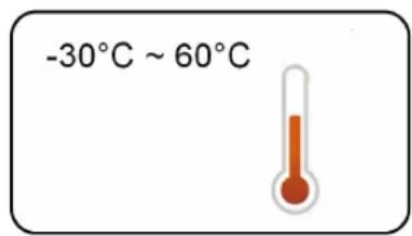 -30°C ~ 60°C