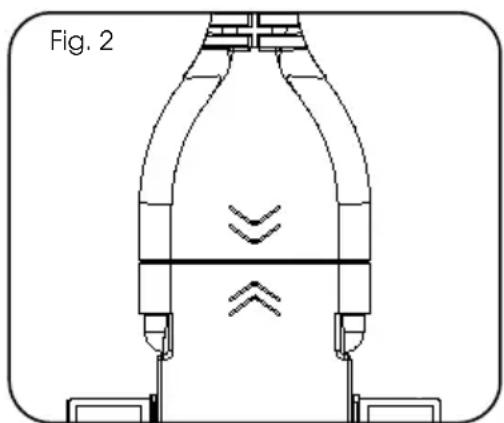 Technical line drawing of a mechanical component with symmetrical features and no visible text or symbols