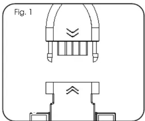 Technical line drawing of a mechanical component with two views (top and side), no text or symbols present.