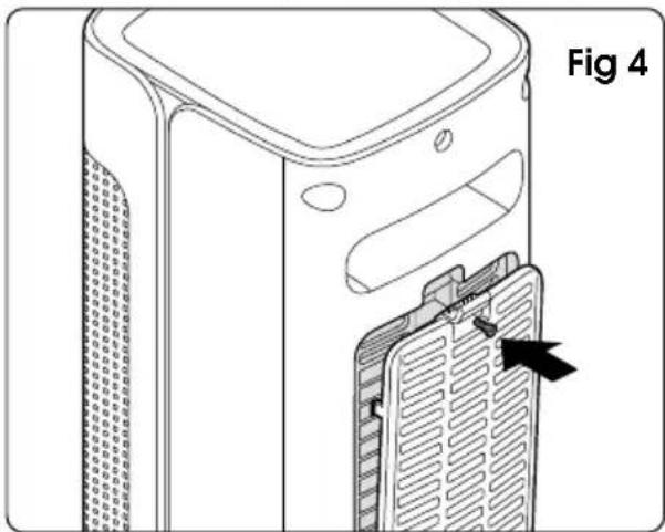 Diagram of a device with a labeled component, showing internal structure and a black arrow indicating a specific area (no text or symbols present)