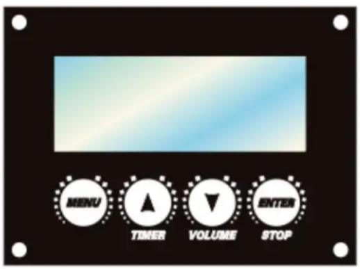 MENU TIMER VOLUME ENTER STOP