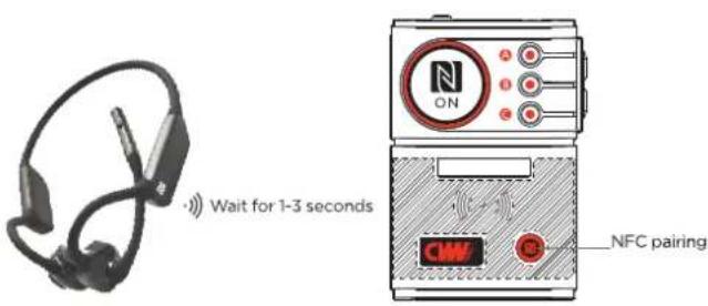 Wait for 1-3 seconds N ON NFC pairing