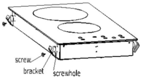 screw bracket screwhole