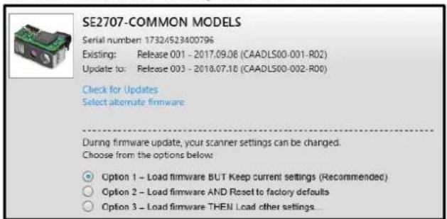 Unitech MS282 - ファームウェア更新 - 2