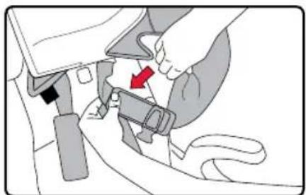BRITAX Grow With You ClickTight - El modo de arnés al modo regulable: Almacenamiento del arnés y la hebilla - 11
