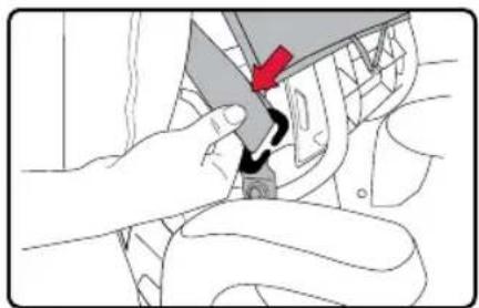 BRITAX Grow With You ClickTight - Como pasar de modo regulable al modo de arnés: Sustitición del arnés y la hebilla - 5