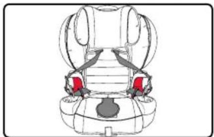 BRITAX Grow With You ClickTight - El modo de arnés al modo regulable: Almacenamiento del arnés y la hebilla - 3