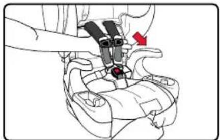 BRITAX Grow With You ClickTight - El modo de arnés al modo regulable: Almacenamiento del arnés y la hebilla - 1