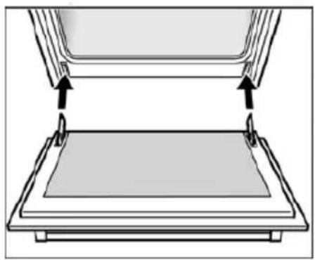 MIDEA 24DMS4G113 - Fitting the appliance door - 1