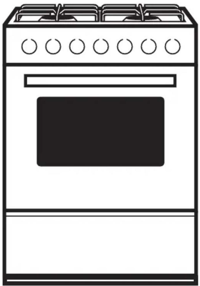 MIDEA 24DMS4G113 - Free-standing gas hotplates and electrical oven Instruction Manual - 1