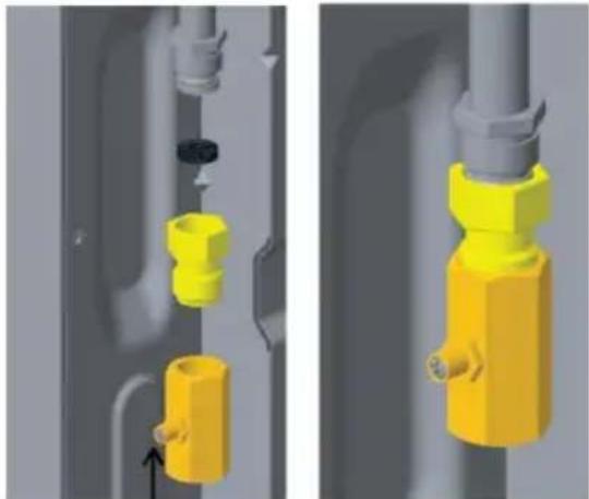 MIDEA 24DMS4G113 - Gas connection on the appliance - 4