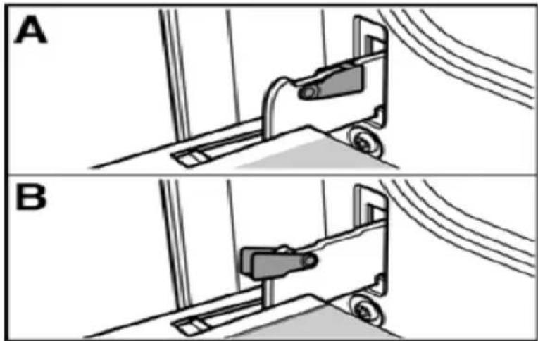 MIDEA 24DMS4G113 - Removing and fitting the appliance door - 1