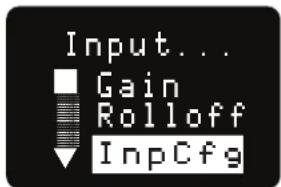 Input... Gain Rolloff InpCfg