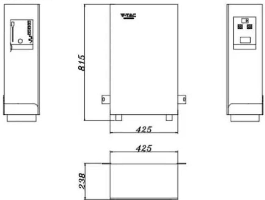 V-TAC VT-10240W - Dimensions - 1